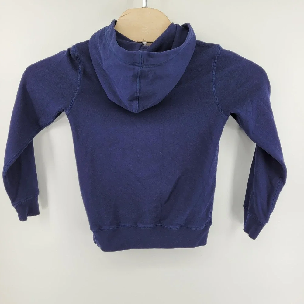 Polo Ralph Lauren Boys Large (12-14) Navy Blue Full Zip Hoodie‎ Pink Pony Logo